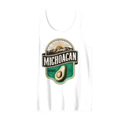 Michoacán Magico Querido Michoacán Avocado Sunrise Scenic Tank Top