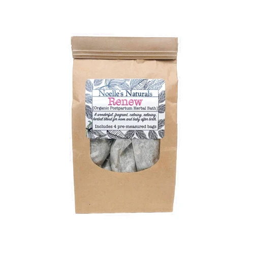 Noelle's Naturals Organic Postpartum Herbal Bath - Pack of 4 - Post childbirth support - Sitz Bath - Promotes Healing and Relaxation after Birth - V-Steam