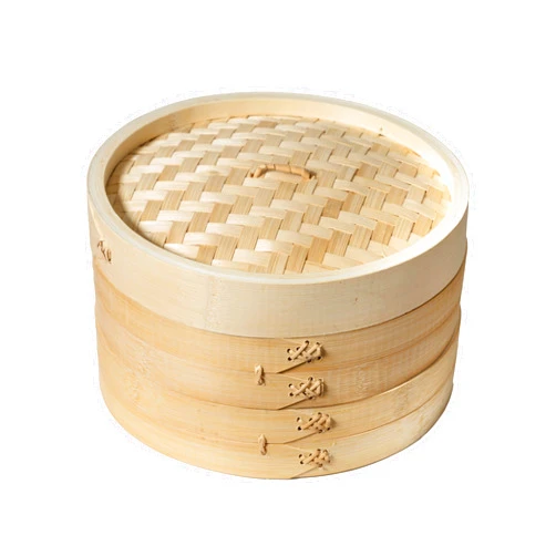 Joyce Chen 2-Tier Bamboo Steamer Baskets, 10-Inch