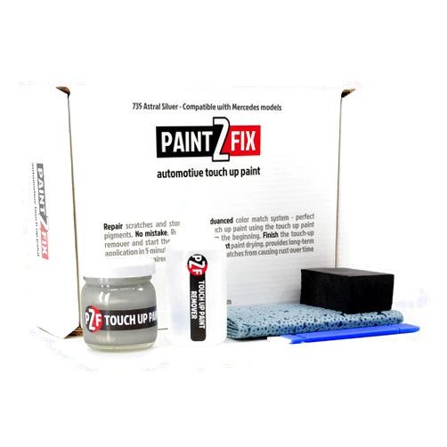 PAINT2FIX 735 Astral Silver Touch-Up Paint & Scratch Repair Kit for Mercedes Models - 0.84 fl oz (25ml)