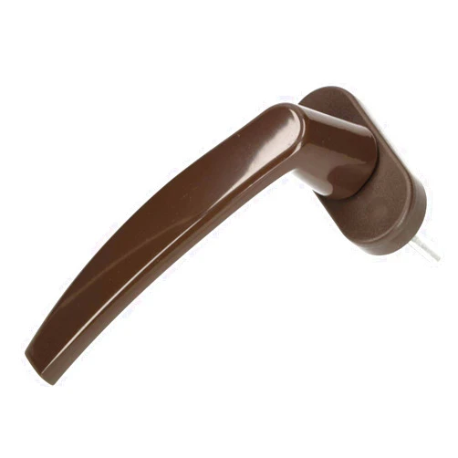 KOTARBAU® Window Handle Brown Square Pin E7 Solid Universal Rotation/Tilt 90 Degree Locking Balcony Patio Rosette Screws Included