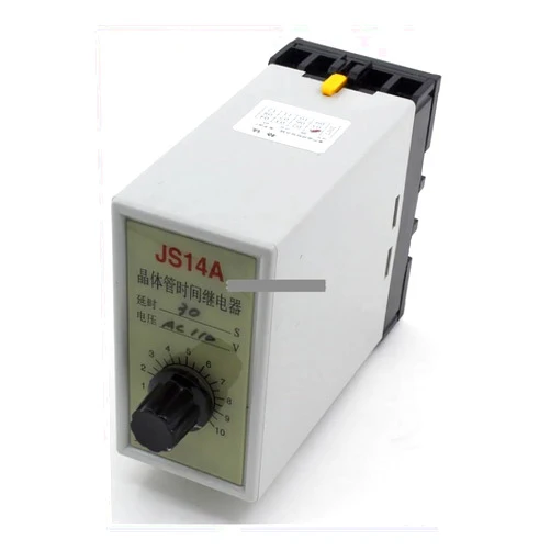 USUFKCXDG JS14A AC 110V On delay DPDT time Relay 110VAC Timer with Socket 10s 30s 60s 120s USUFKCXDG(10s)