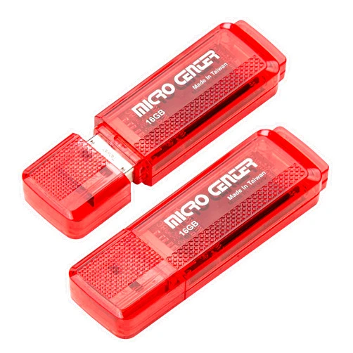 INLAND Micro Center SuperSpeed 2 Pack 16GB USB 3.0 Flash Drive Gum Size Memory Stick Thumb Drive Data Storage Jump Drive (16G 2-Pack)