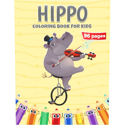By Theaddieartist (Author) Hippo Coloring Book for Kids: A Cute Kids Coloring Books for Hippo Lovers, Best Gift for hippopotamus Lovers