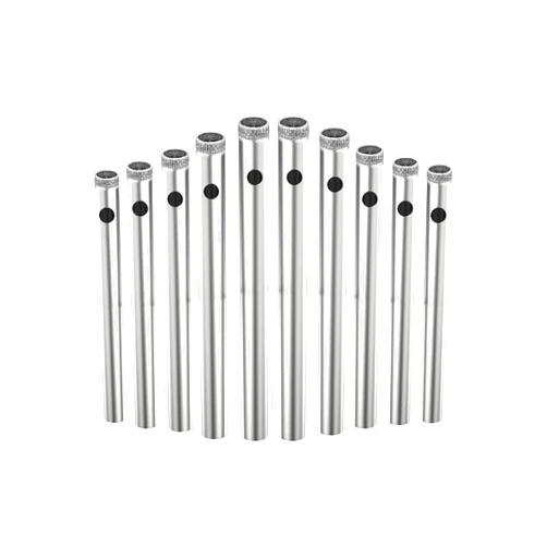 Aopin Diamond Drill Bits Core Drill Bits Hole Saw Kit 4mm(5/32inch) for Glass, Ceramics, Porcelain, Marble, Carbon Steel, 10Pcs
