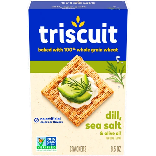 Triscuit Dill, Sea Salt & Olive Oil Whole Grain Wheat Crackers, 8.5 oz