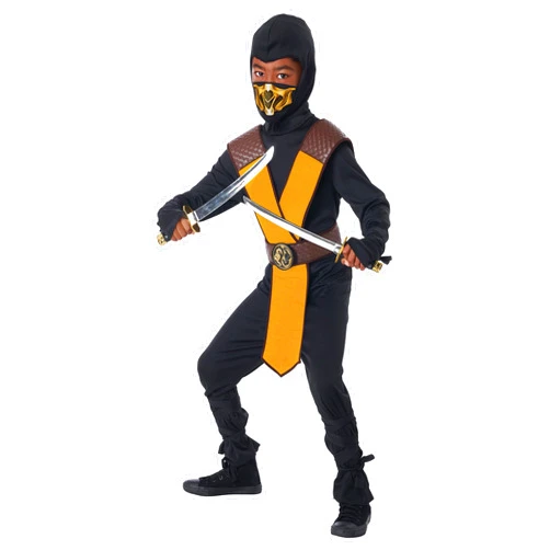 California Costumes, Dragon Master Ninja - Yellow, Child