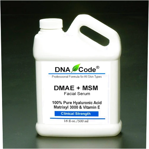 DNA Code-Professional DMAE+MSM Firming Serum, 100% Pure Hyaluronic Acid +Matrixyl 3000