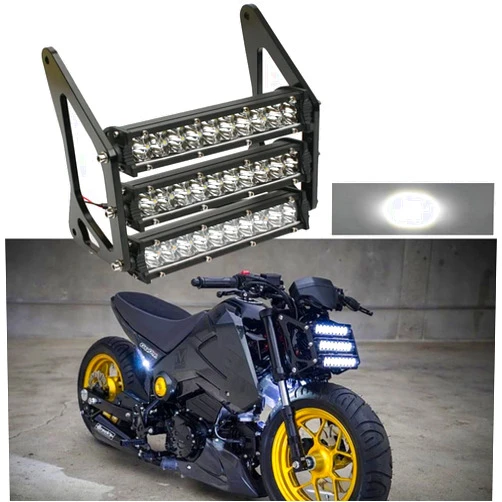Fireyouracing 60W LED Headlight at Front Fork for Grom 125 MSX125 2013-2016 Ducati Venom X12RS 125 (Spot 60W)