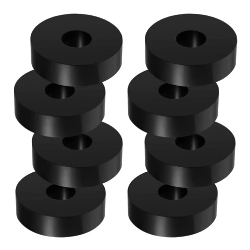 Generic Rubber Isolation Pad Anti Vibration Isolation pad Rubber Isolator Washer 1.5 Inch OD 0.5 Inch ID 0.4 Inch Thick Vibration Mechanical Vibration Damping Pad Rubber Isolator Washer (8 Pack)