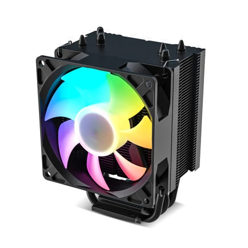 Vetroo V3 CPU Air Cooler w/ARGB Lighting and PWM Smart Control - Compact Design with Height of 133mm & 92mm Fan, Direct Heat Pipes, Aluminium Fins, for AMD AM4/AM5 & Intel LGA1851/1700/1200/115X