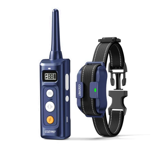 COZYPET Dog Shock Collar with Remote Control - Rechargeable Dog Training Collar Electric Shock Collar for Dogs 60-100 lbs Waterproof with 3 Training Modes for Small Medium Large Dogs