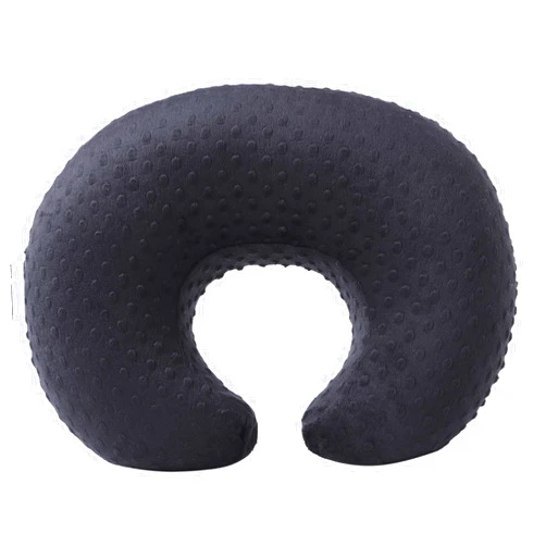 QUENESS BABY Nursing Pillow Cover, Breastfeeding Pillow Slipcover Snugly Fits for Nursing Pillow for Baby Boys and Girls, Premium Quality Microfiber, Ultra Soft Comfortable (Black)