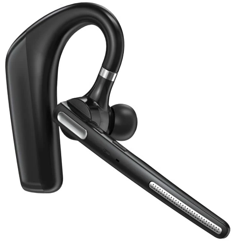 Ngsod Bluetooth Headset -Wireless Headset with Microphone 90 Days Standby/110 Hours Talktime,Bluetooth Earpiece for Cell Phone/PC Tablet/Laptop Computer,Headphones for Trucker/Driver/Business-Charcoal Gray