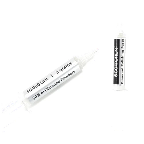 SCOTTCHEN Diamond Polishing Paste,50,000 Grit 0-0.5 Microns Lapping Compound with 50% Concentration of Diamond Powders for Jewelry, Metal, Ring, Glass, Coin,etc.-5 Gram