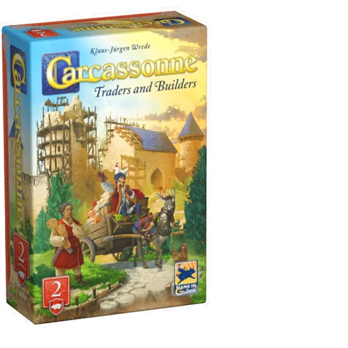 Hans im Glück Hans Im Gluck Carcassonne Traders & Builders Board Game Expansion - Add Goods, Pigs & Builders to Enhance Strategy, Family Fun for Kids & Adults, Ages 8+, 2-5 Players, 45 Minute Playtime