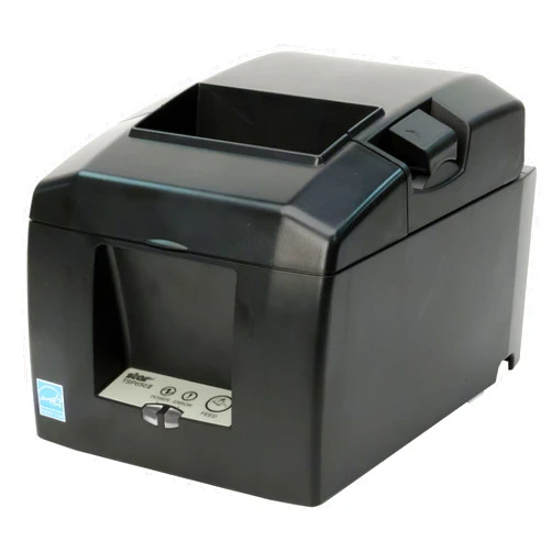 Star Micronics TSP654IIU USB Thermal Receipt Printer with Auto-cutter and External Power Supply - Gray
