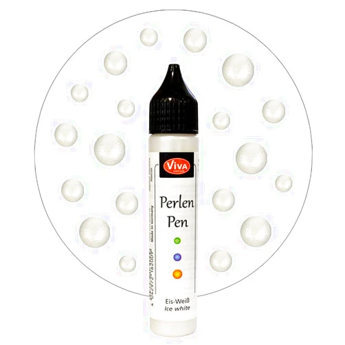 Viva Decor .8-Ounce Pearl Color Pen, Ice White