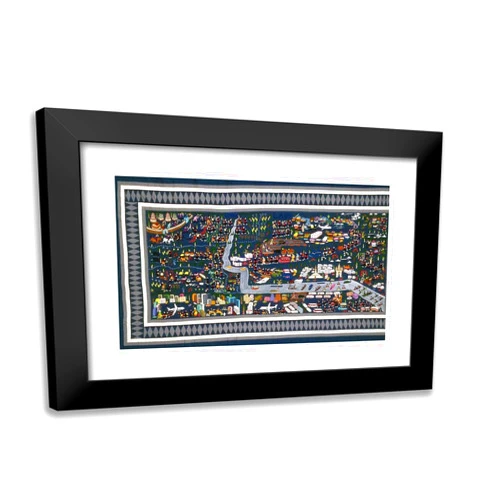 ArtDirect Artist Unknown 24x18 Black Modern Framed Art Print Titled Hmongs' Life from China to This Country