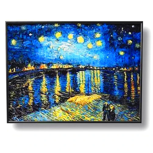 NIHO-JIUMA Diamond Painting Kits Van Gogh's Starry Night Over The Rhone, 5D Full Drill Diamond Art for Adult (30x40cm/12x16inch)