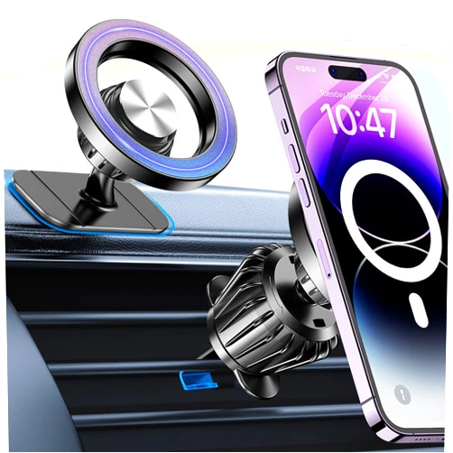 Kaistyle for Magsafe Car Mount【20 Strong Magnets】Magnetic Phone Holder for Car Phone Holder Mount Dash【360°】Cell Phone Holders for Your Car Accessories for Women Men iPhone 16 Pro Max 15 14 13 12 Plus