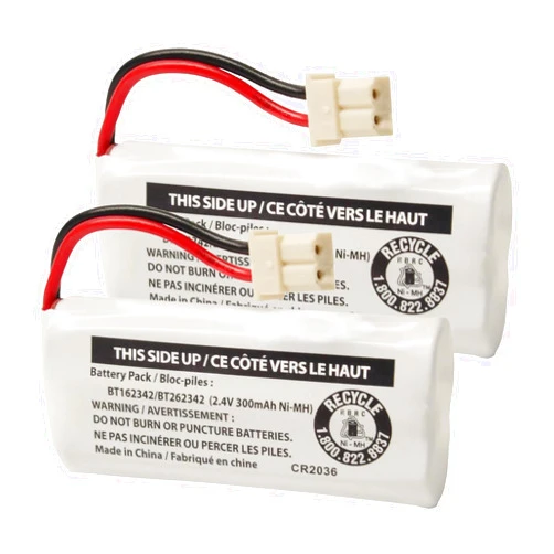 Cerepros 2-Pack BT162342/BT262342 2.4V 300mAh Battery Packs for VTech Cordless Phone