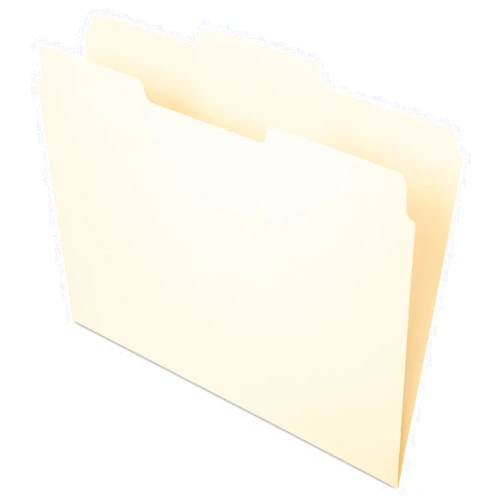 Pendaflex File Folders, Letter Size, Manila, 1/3 Cut, 100/BX (752 1/3-2)