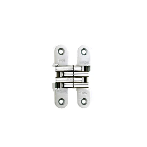 SOSS Invisible Hinge Model 216, 20 Minute Fire Rated, Zinc, Satin Chrome Exterior Finish, Model Number 216US26D