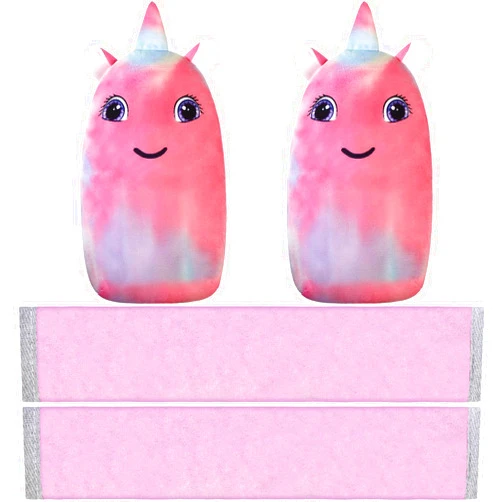 Tuanse 4 Pack Seatbelt Pillow for Kids Soft Car Seat Belt Cover Unicorn Baby Car Seat Strap Covers Kids Seat Pad Strap Seat Belt Cushion Head Rest Support Shoulder for Girls Boys Baby(Unicorn)