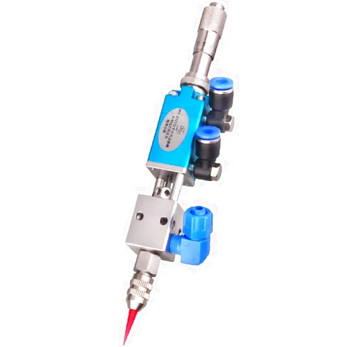 ELOKTHE New Thimble Type Precision Dispensing Valve- Micrometer Adjustment Pneumatic UV Glue Dispenser Valve 0.1ML