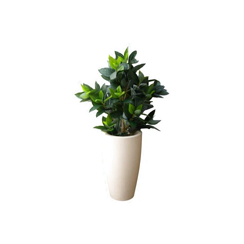 Elly Décor 27.5 inch Tall Planter for Indoor/Outdoor, Large Planter with Drainage, Lightweight & Durable Taper Pot, 27.5”x15.7”x10.6”, Beige Sand