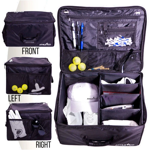 Athletico Golf Trunk Organizer Storage - Car Golf Locker to Store Golf Accessories | Collapsible When Not in Use