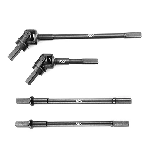 KYX Racing Hard Steel Front & Rear Axle CVD Straight Drive Shaft Dogbone for RC Crawler Car Axial SCX10 III AXI03007 SCX10.3