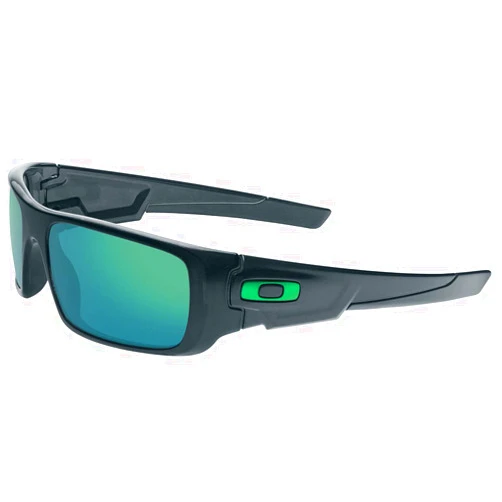 Oakley Crankshaft Sunglasses, Black Ink/Jade Irid, One Size