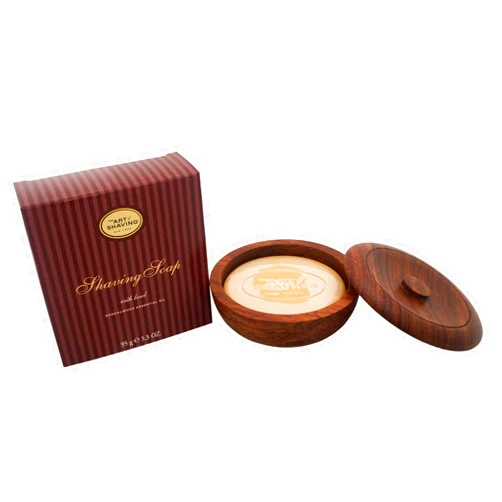 The Art of Shaving Shaving Soap Set - Shave Soap Refill with Wood Shaving Bowl, Protects Against Irritation, Sandalwood, 3.3 Ounce