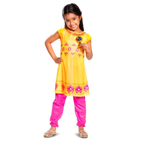 Disguise Mira Royal Detective Costume for Kids, Disney Jr Inspired Children's Character Outfit, Classic Toddler Size Large (4-6x), Yellow & Pink