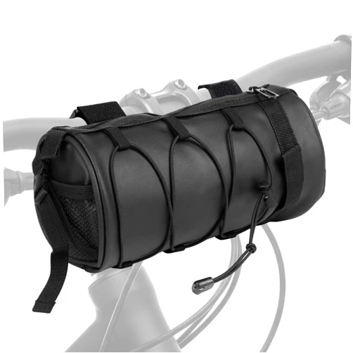 NEATABY Bike Handlebar Bag, 2.5L Black Waterproof Bicycle Frame Front Bag, Multiple Bike Storage Roll Bag Bicycle Accessories with Shoulder Strap for Mountain Road Bikes