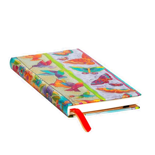 Paperblanks 12 Month Planners 2023 Hummingbirds & Flutterbyes | Horizontal | Slim (95 × 180 mm)
