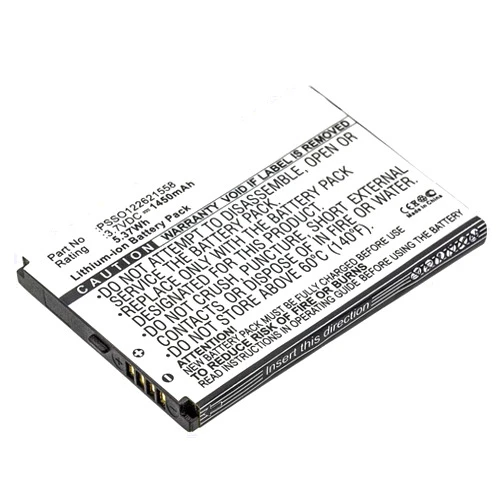Synergy Digital Barcode Scanner Battery, Compatible with Handheld 6000LU1 Barcode Scanner, (Li-ion, 3.7V, 1450mAh) Ultra High Capacity, Replacement for Handheld PSSO122621558 Battery