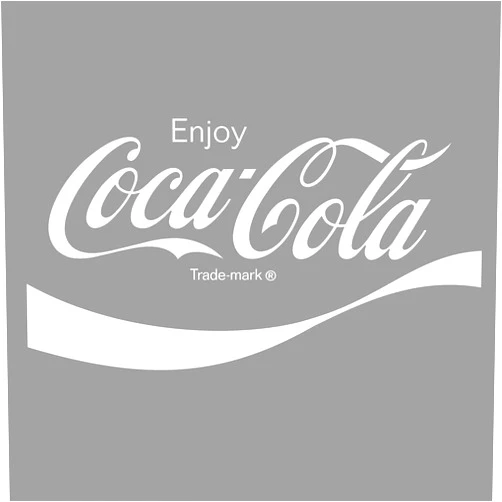 Retro Planet.com Coca Cola Script Cut Out Vinyl Sticker, 1970s Style, Peel and Stick Decal, Fridge, Cooler, Soda Vending Machine, Laptop, 16 x 9 Inches, White