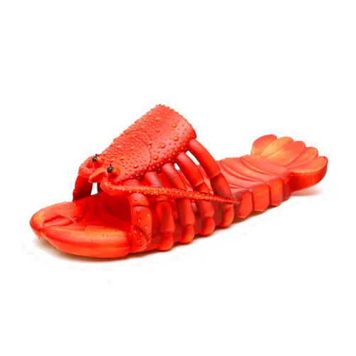 Labayii Lobster Slippers, Shark slippers， Sandals, bass Slides，Four Seasons y ， Slippers, Swimming Pool, Beach and Shower Shoes, Men and Women Unisex(Red, 8.5-9.5 Women/7-8 Men)