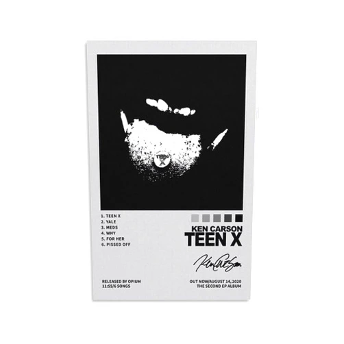 FFGLSD IRE Ken Carson - Teen X 2 Canvas Poster Wall Decorative Art Painting Living Room Bedroom Decoration Gift Unframe-style12x18inch(30x45cm)