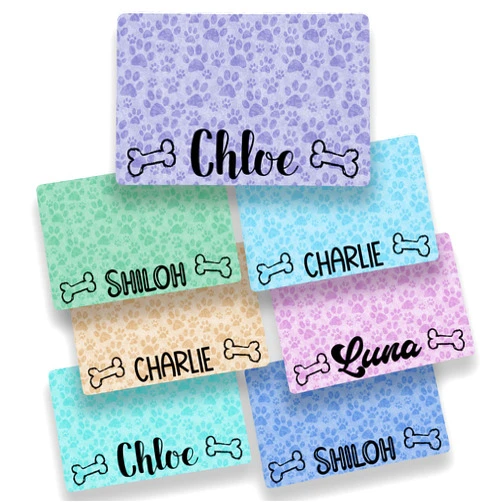 This Joyful Home Personalized Dog Bowl Mat - Custom Pet Placemat for your pet's food bowl and water dish 12