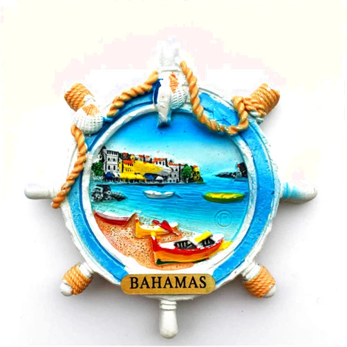 Weekino Bahamas Fridge Magnet 3D Resin Handmade Craft Tourist Travel City Souvenir Collection Refrigerator Sticker