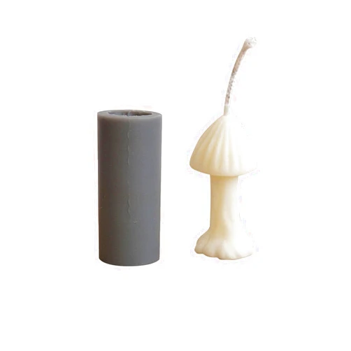 Chenfly Silicone Candle Molds for Candle Making, 3D Mushroom-Shape Mould, DIY Handmade Craft Candle Making Mould, for Making Aromatherapy Beeswax Candle Soap Decorating Tool