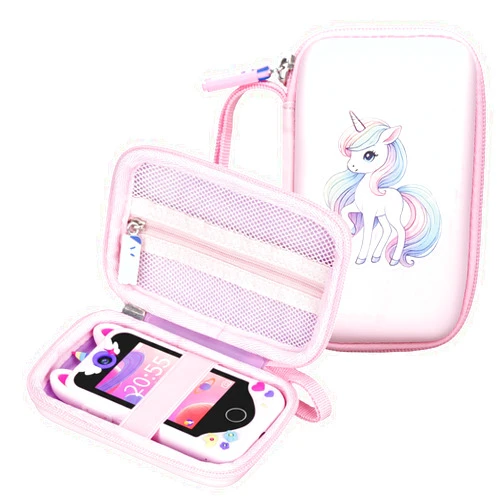 Worfty Kids Smart Phone Case for Yosfeng for KOKODI for Meetrye Kids Smart Phone Girls Toy, Pink Unicorn Kid Smart Phone Case (Case Only) (Pink-Unicorn)