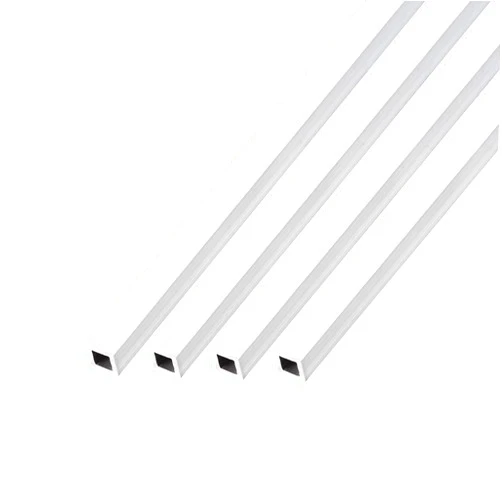 METALLIXITY Square Aluminum Tube (6mm x 6mm x 1mm x 200mm) 4Pcs, 6063 Aluminum Tubing - for Home Furnishing, Machinery