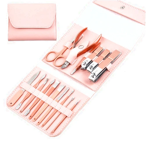 LifHap Manicure Set-Stainless Steel Nail Care Set-Professional Ingrown Toenail Clipper Grooming Tool-Pedicure Kit & Toe Nail Cutter-Thick Nail Scissors Toiletries with Cuticle Trimmer