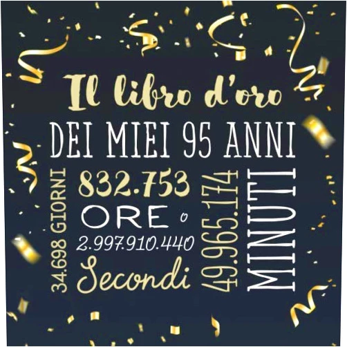 BetterNotes Compleanno Il libro d'oro dei miei 95 anni: Un libro degli ospiti per la festa di 95° compleanno - Regalo e decorazioni di compleanno per uomo e donna - 95 anni ... auguri e foto degli ospiti (Italian Edition)