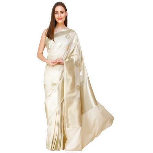 Exotic India Uppada Sari from Bangalore with Zari-Woven Circular Bootis